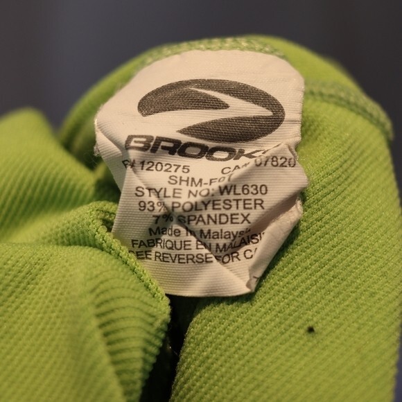 Brooks Green Athletic Track Jacket Pullover 1/4 Zip Small WL630 - Picture 12 of 12